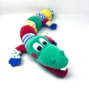 Kids II My Pal Al Alligator Plush Rattle Crinkle Sensory 21" Squeaker VTG 1996